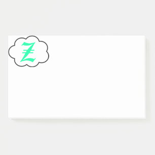 Post-it® Notas monográficas Z iniciales