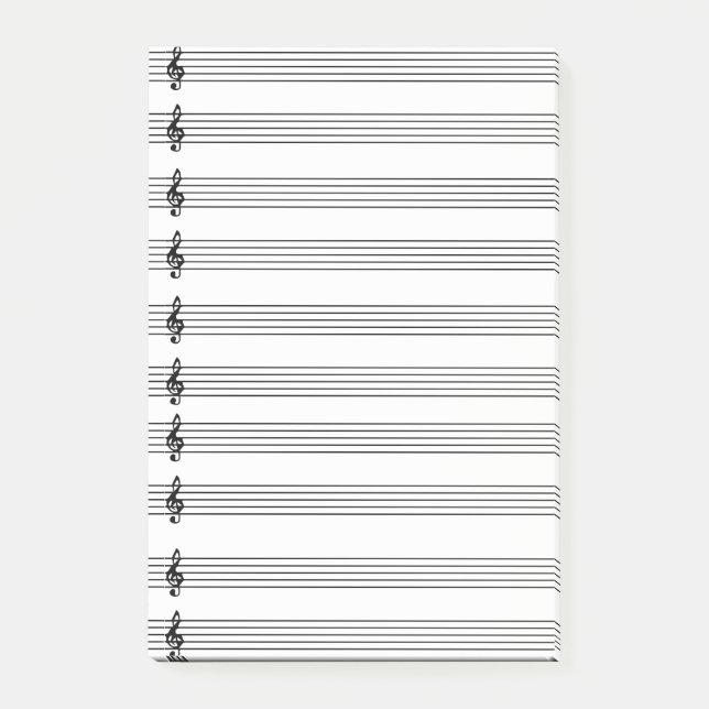 Post-it® Notas musicales (Anverso)