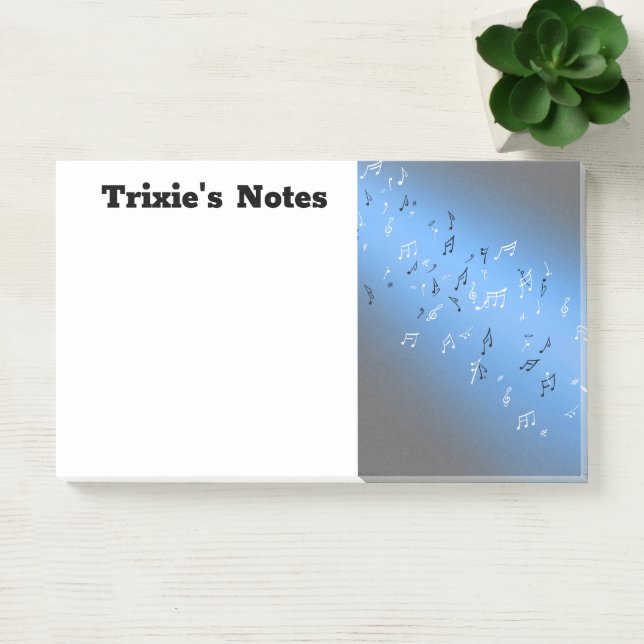 Post-it® Notas musicales en el azul de la luna (Oficina)