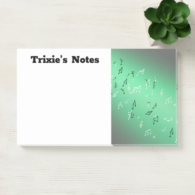 Post-it® Notas musicales en el verde de la luna (Oficina)