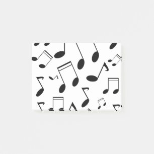 Post-it® Notas musicales negras