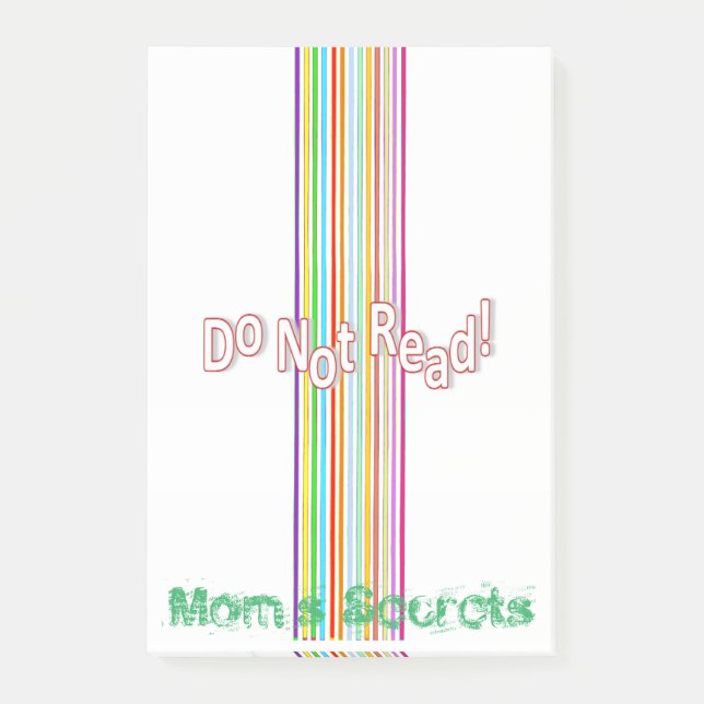 Post-it® Notas No leer, Secretos de Mamá (Anverso)