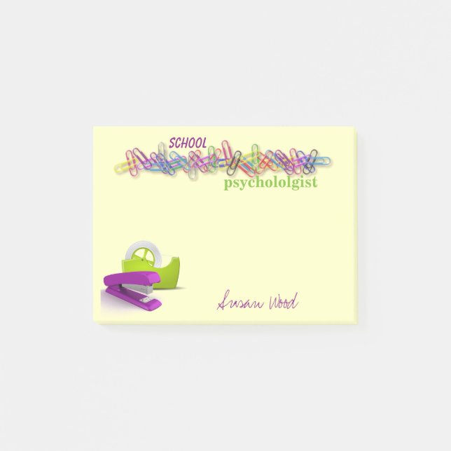 Post-it® Notas Oficina-Temáticas de encargo del psicólogo (Anverso)