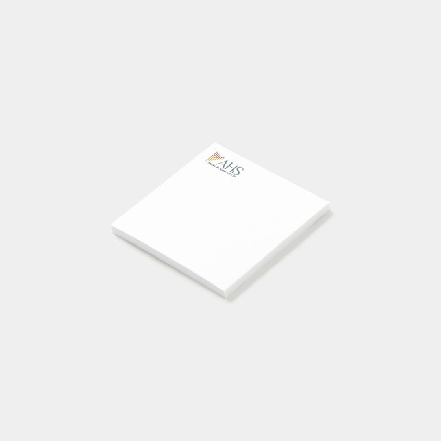 Post-it® Notas pegajosas AHS de 3" x 3" (En perspectiva)