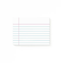 Notas pegajosas alineadas personalizable del papel