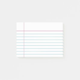 Post-it® Notas pegajosas alineadas personalizable del papel