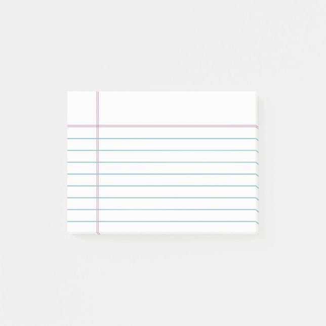 Post-it® Notas pegajosas alineadas personalizable del papel (Anverso)