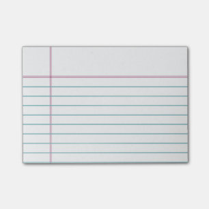 Post-it® Notas pegajosas alineadas personalizable del papel