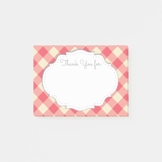 Post-it® Notas pegajosas de agradecimiento (Anverso)