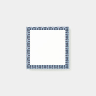 Post-it® Notas pegajosas de Cute Blue Floral Pattered