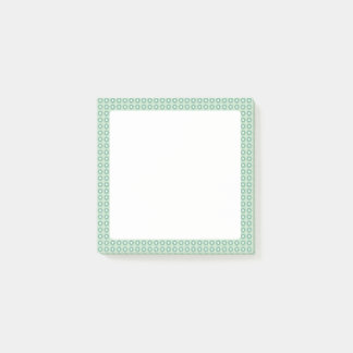 Post-it® Notas pegajosas de Cute Green Floral Pattered