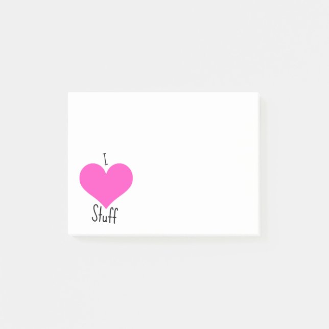 Post-it® Notas pegajosas de Cute Heart (Anverso)