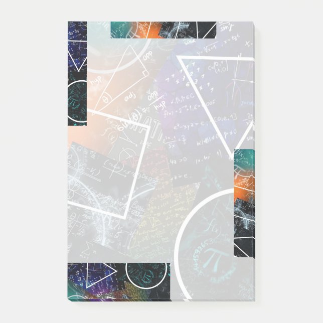 Post-it® Notas pegajosas de ecuaciones y geometría (Anverso)