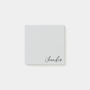 Post-it® Notas pegajosas de escritura ash personalizada