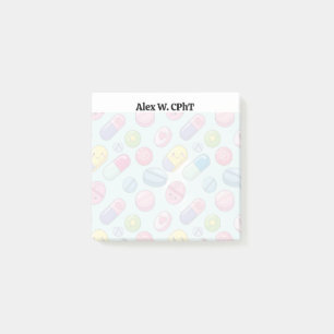 Post-it® Notas pegajosas de farmacia 3x3 personalizadas, di