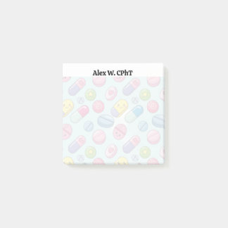 Post-it® Notas pegajosas de farmacia 3x3 personalizadas, di