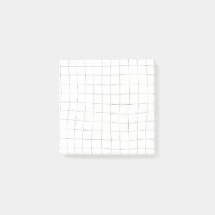 Post-it® Notas pegajosas de la cuadrícula ondulada - Blanco