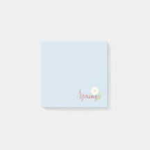 Notas pegajosas de la primavera