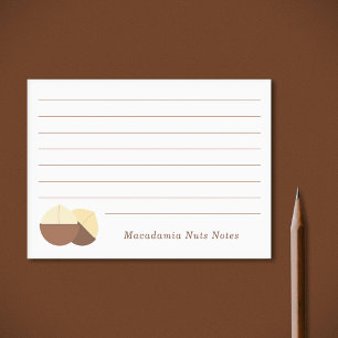 Post-it® Notas pegajosas de las nueces de Macadamia