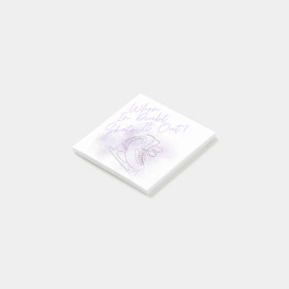 Post-it® Notas pegajosas de patinaje artístico sobre la fig