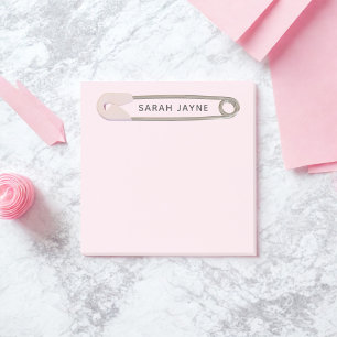 Post-it® Notas pegajosas del Chica rosado Baby Shower Diape