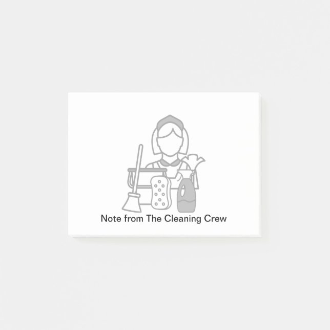 Post-it® Notas pegajosas del cliente del servicio de limpie (Anverso)