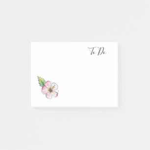 Post-it® Notas pegajosas del diseño de las flores pintadas
