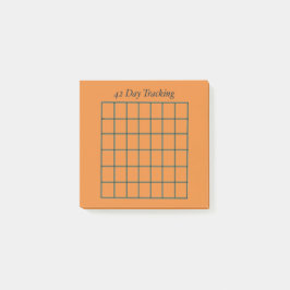Post-it® Notas pegajosas del Naranja del Rastreador de 42 d