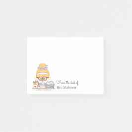 Post-it® Notas pegajosas del profesor rubias