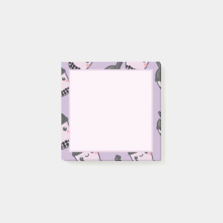 Post-it® Notas pegajosas del té de la burbuja de Taro Boba