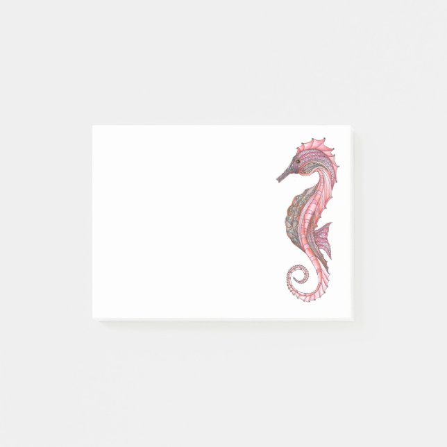 Post-it® Notas pegajosas Doodled del Seahorse (Anverso)