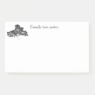 Post-it® Notas pegajosas enormes del árbol de familia