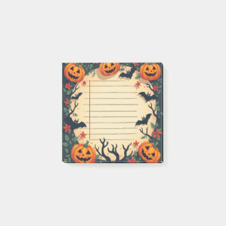 Post-it® Notas pegajosas espeluznantes de Halloween con cal
