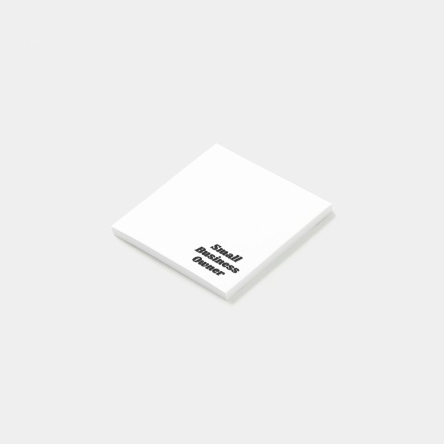 Post-it® Notas pegajosas para el propietario de una pequeña (En perspectiva)