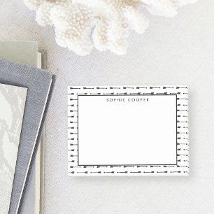 Post-it® Notas pegajosas personalizadas de flechas en blanc