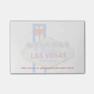 Post-it® Notas pegajosas personalizadas Rótulo de Las Vega