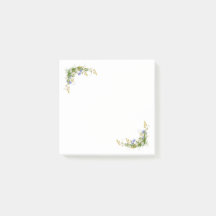 Notas pegajosas simplemente floridas