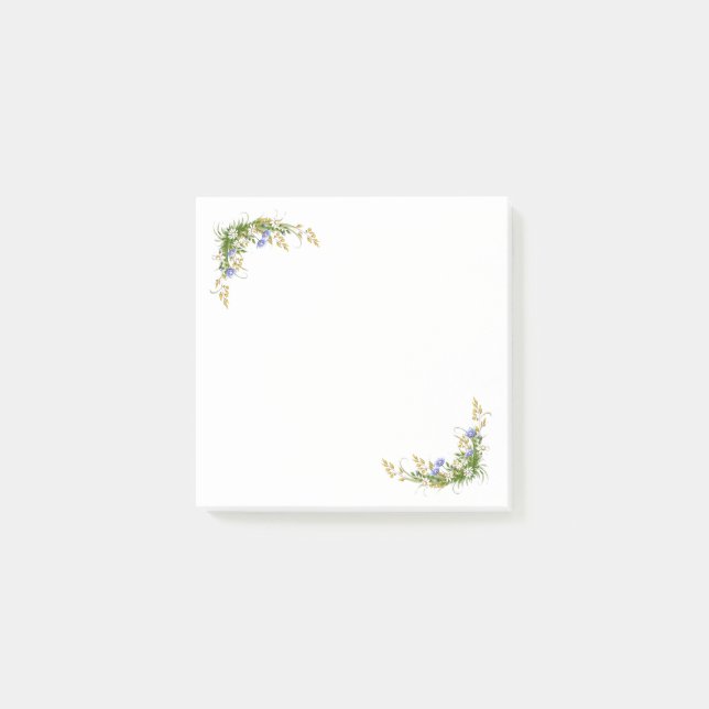 Post-it® Notas pegajosas simplemente floridas (Anverso)