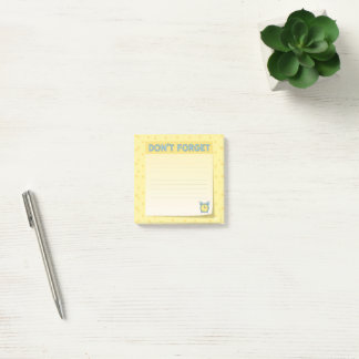 Post-it® Notas pegajosas sobre "No olvidar"
