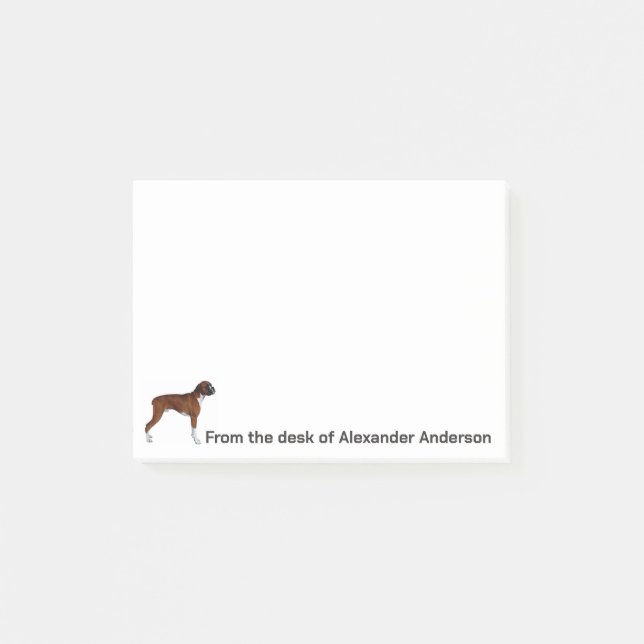 Post-it® Notas personalizadas de Boxer (Anverso)