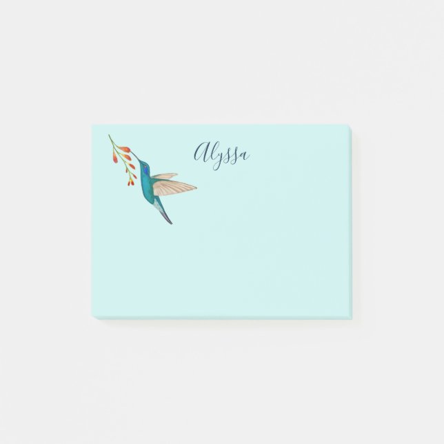 Post-it® Notas Personalizadas de Colibrí (Anverso)