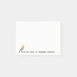 Post-it® Notas personalizadas de Cute Cockatiel