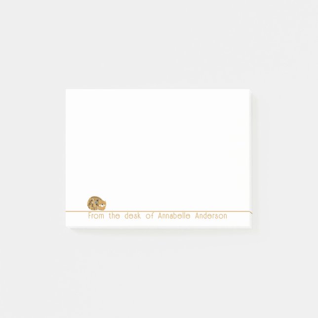 Post-it® Notas personalizadas de gato hippie lindo (Anverso)
