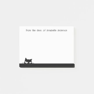 Post-it® Notas personalizadas de gato negro sospechoso