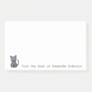 Post-it® Notas personalizadas de gato ruso azul lindo