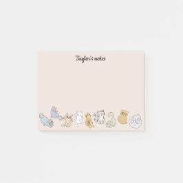 Post-it® Notas personalizadas de gatos para el amante del g