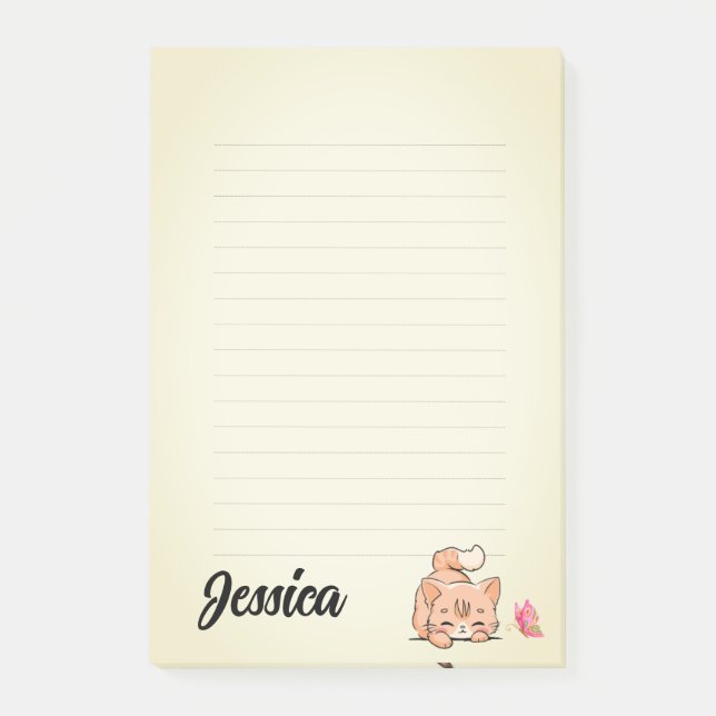 Post-it® Notas personalizadas de gatos pequeños (Anverso)