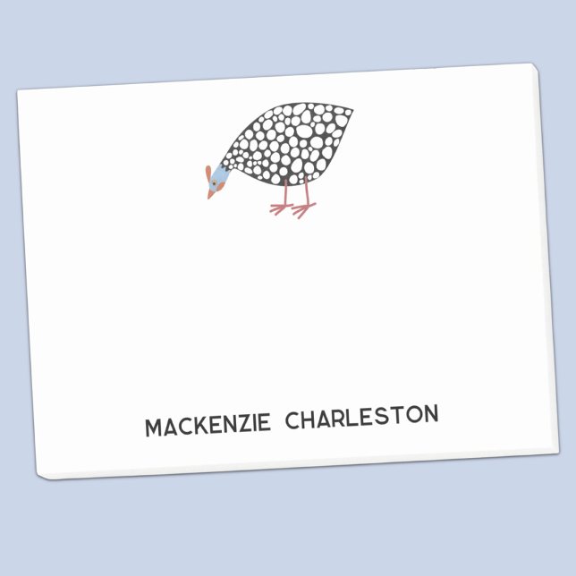Post-it® Notas personalizadas de Guinea Fowl Post-it (Fun Guineafowl or Guineahen personalized post-it sticky notes)