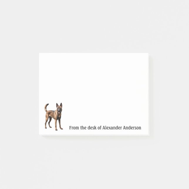 Post-it® Notas personalizadas de Malinois belga (Anverso)