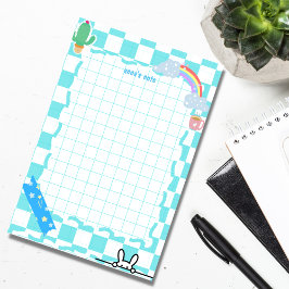 Post-it® notas personalizadas de post-it azul lindo